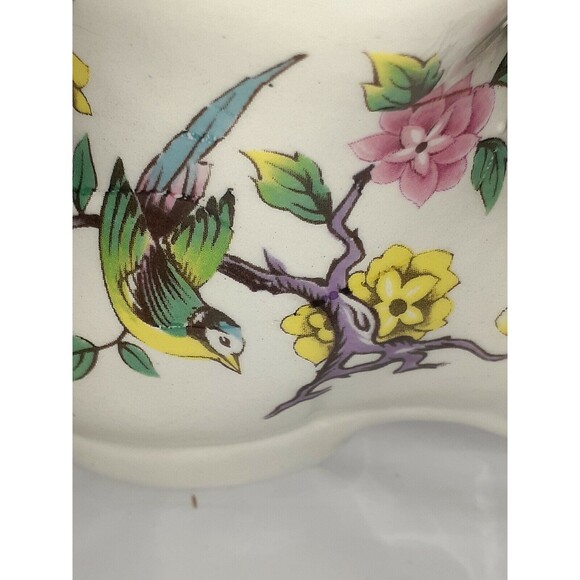 Vintage Old Foley James Kent Staffordshire "Chinese Rose" Porcelain Shoe Pink - Picture 5 of 12